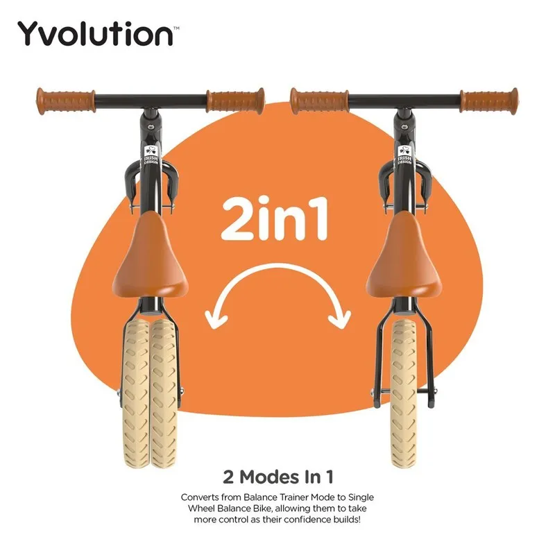 Yvelo Bicicleta de Equilibrio Negra Junior Air - Imagen 4