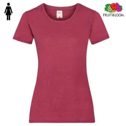 Camisetas mujer Fruit Valueweight 165 gr