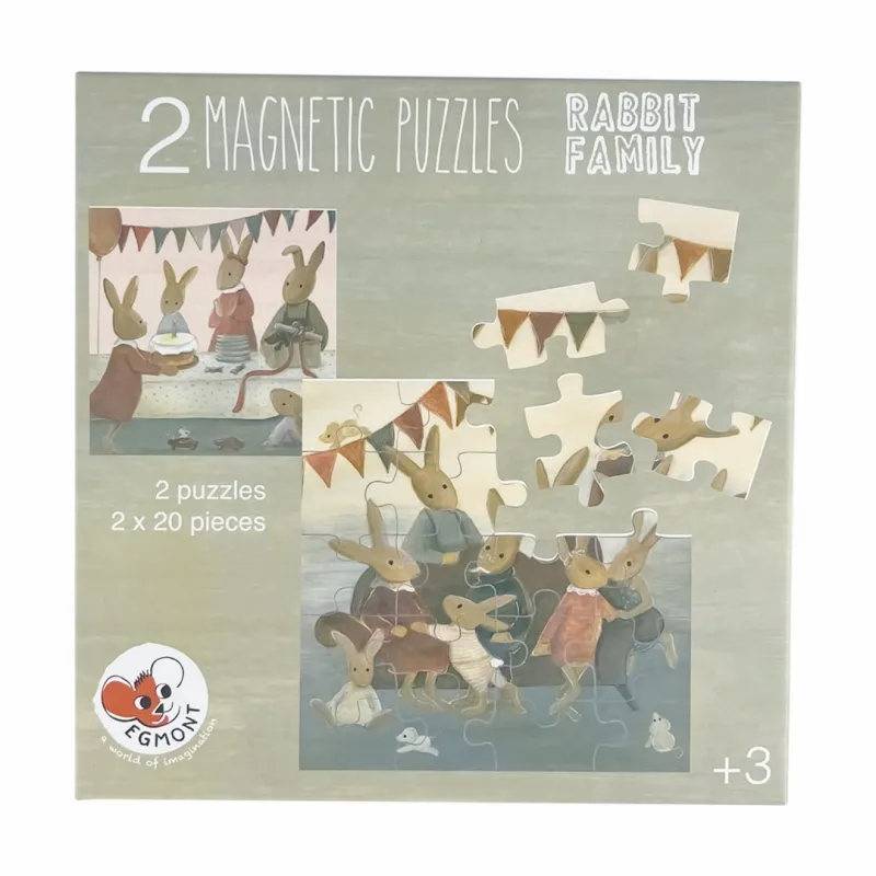 Puzzle Magnético Familia de Conejitos - Imagen 2
