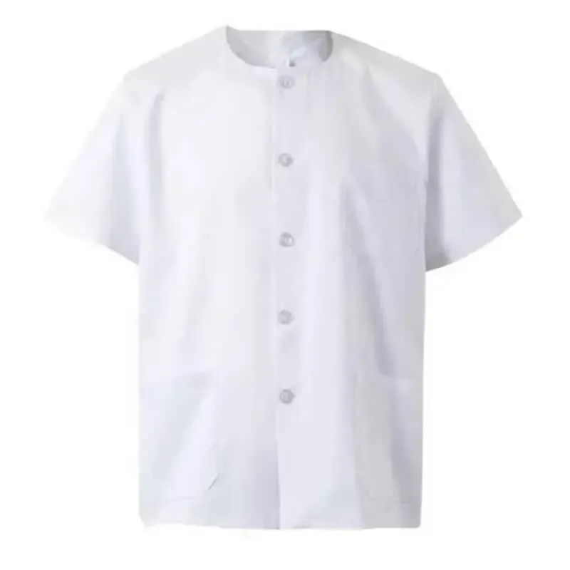 Chaqueta sanitaria manga corta blanca