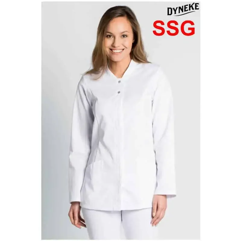 Chaqueta blanca de mujer manga larga