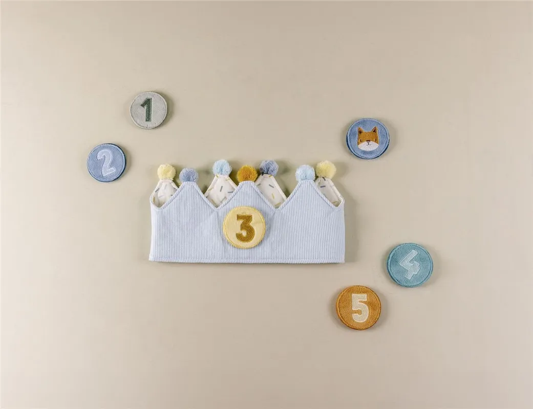 Corona de Cumpleaños con Números Azul - Imagen 5