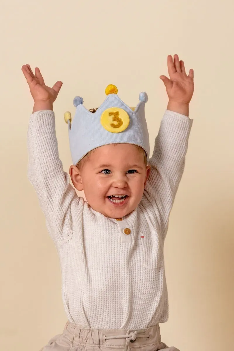 Corona de Cumpleaños con Números Azul - Imagen 2