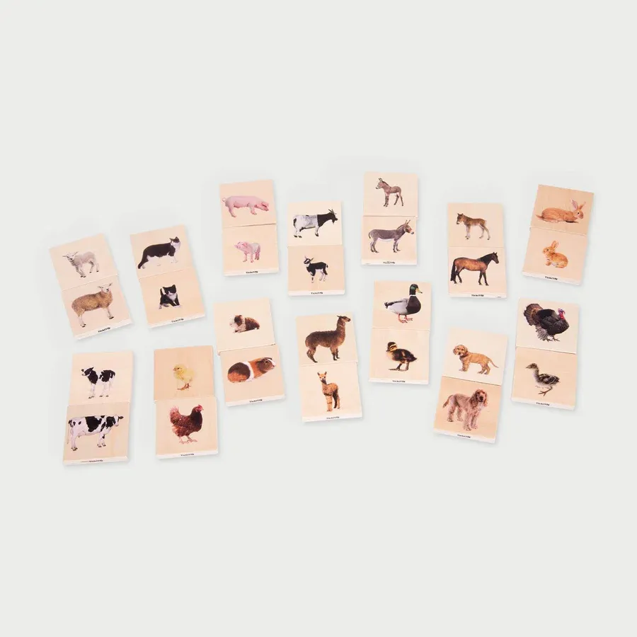 Tickit Conjunto 28 fichas animales domésticos