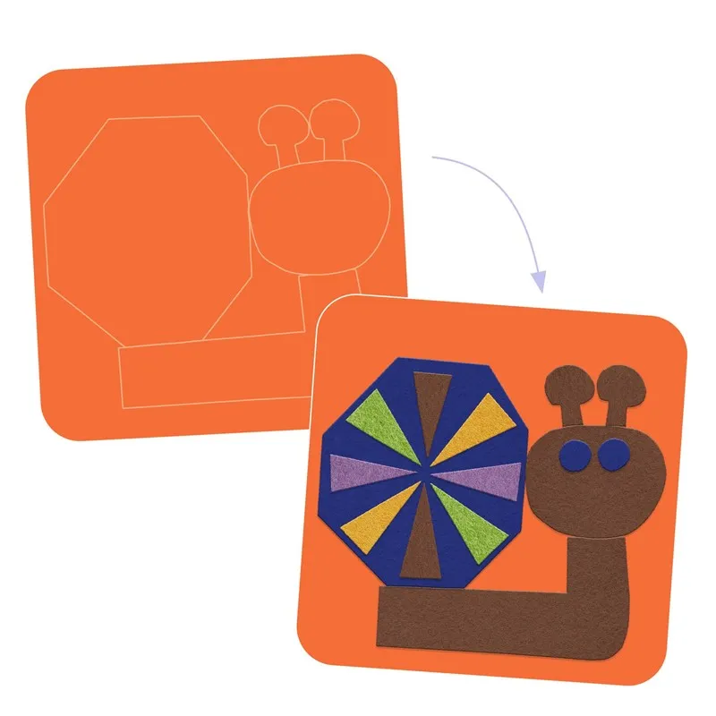 Cuadros de Fieltro Collage ¡muy Suaves! Djeco - Imagen 3