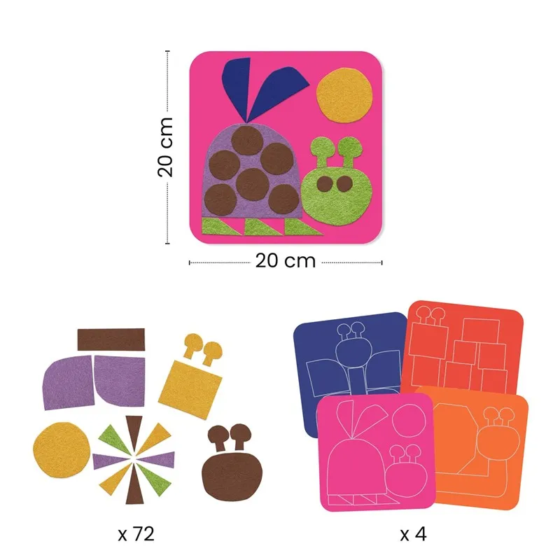 Cuadros de Fieltro Collage ¡muy Suaves! Djeco - Imagen 4