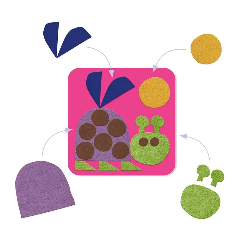 Cuadros de Fieltro Collage ¡muy Suaves! Djeco - Imagen 2