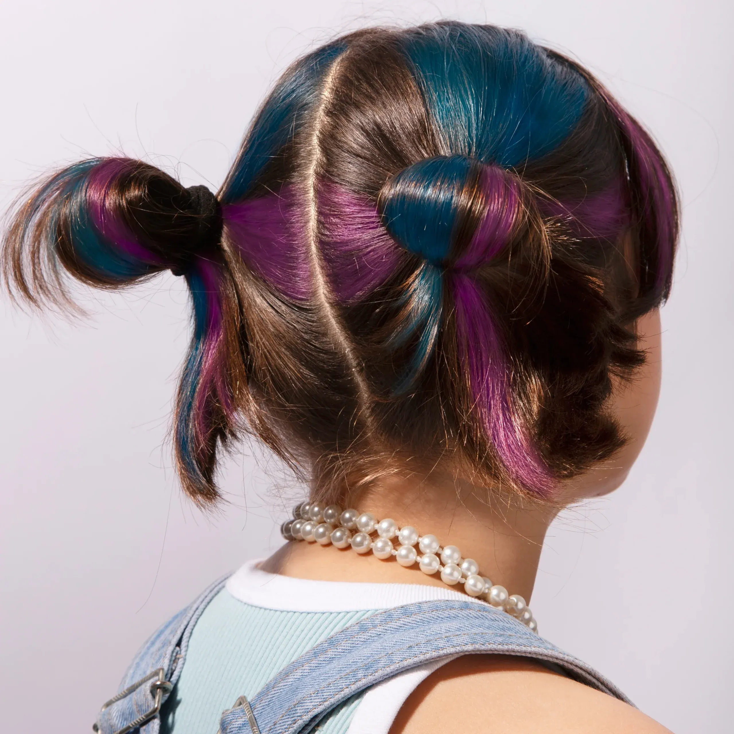 Tiza para el pelo color Azul OMY - Imagen 2