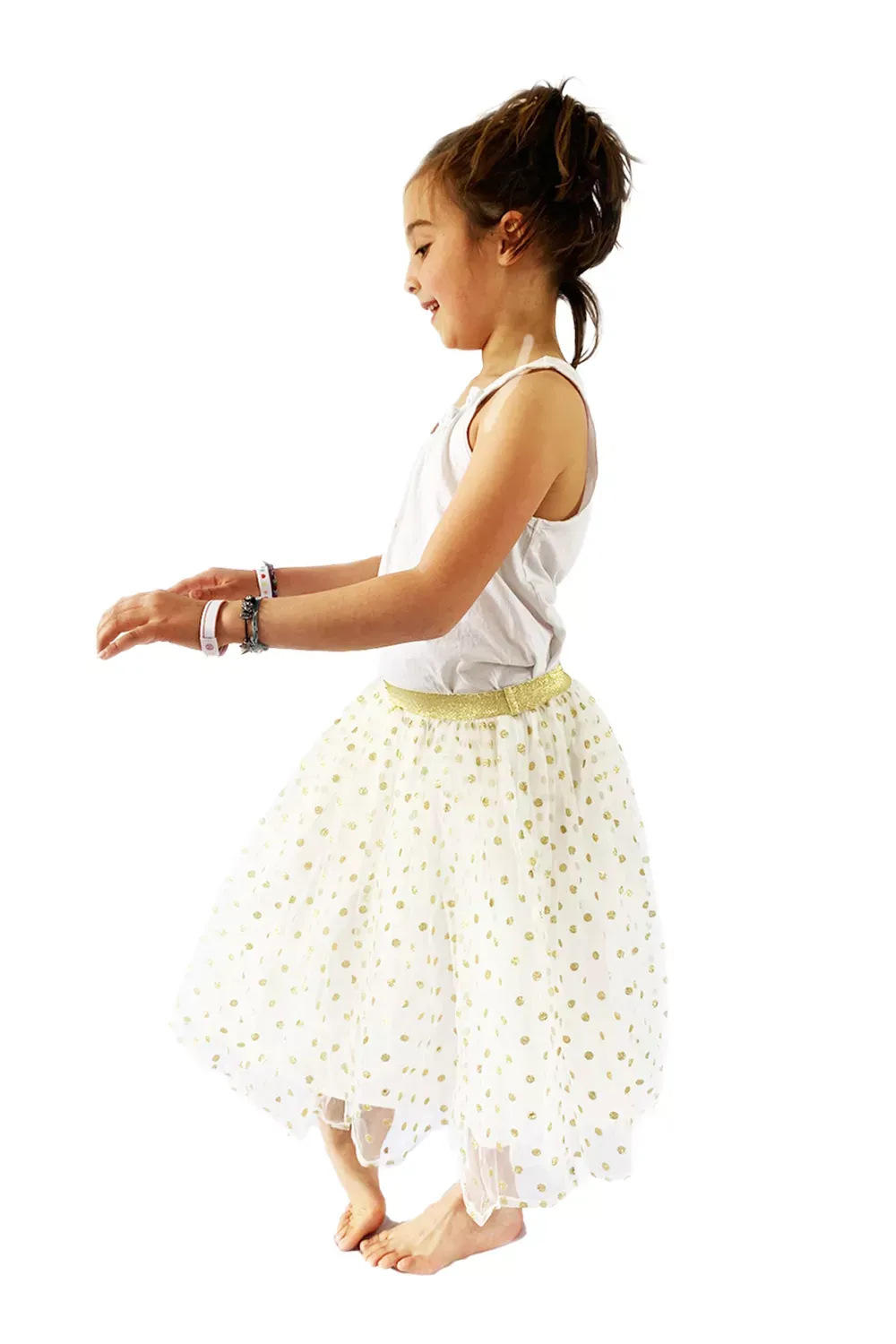 Falda Larga Golden Dots Ratatam - Imagen 2