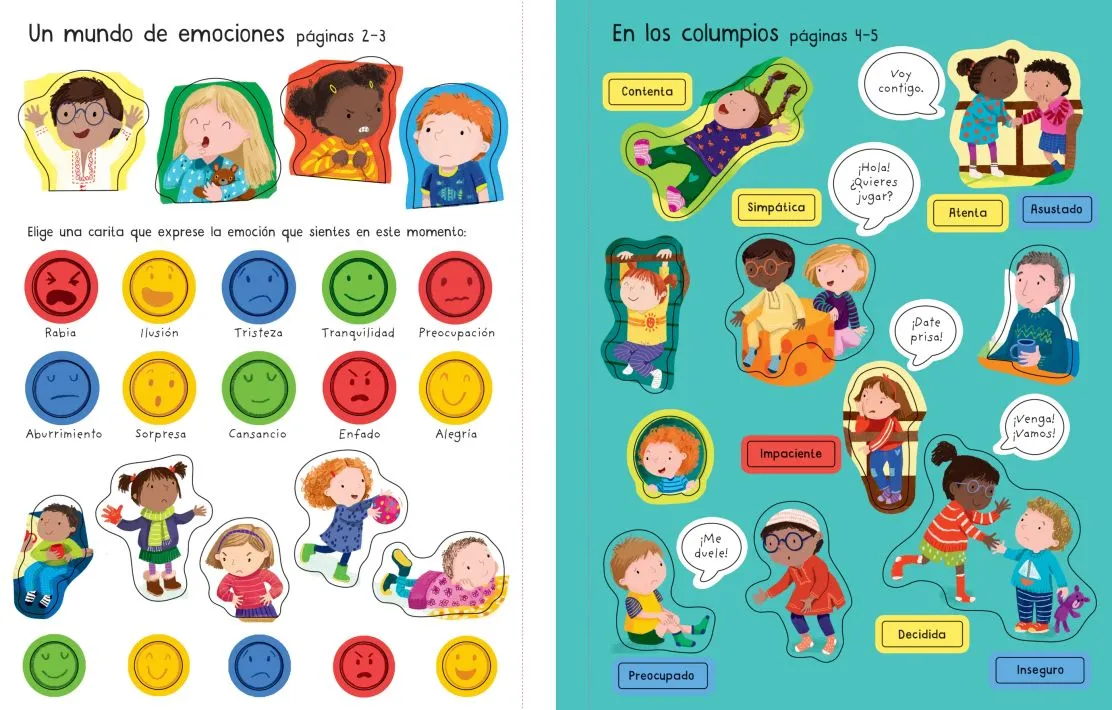 LAS EMOCIONES MI PRIMER LIBRO DE PEGATINAS - Imagen 3