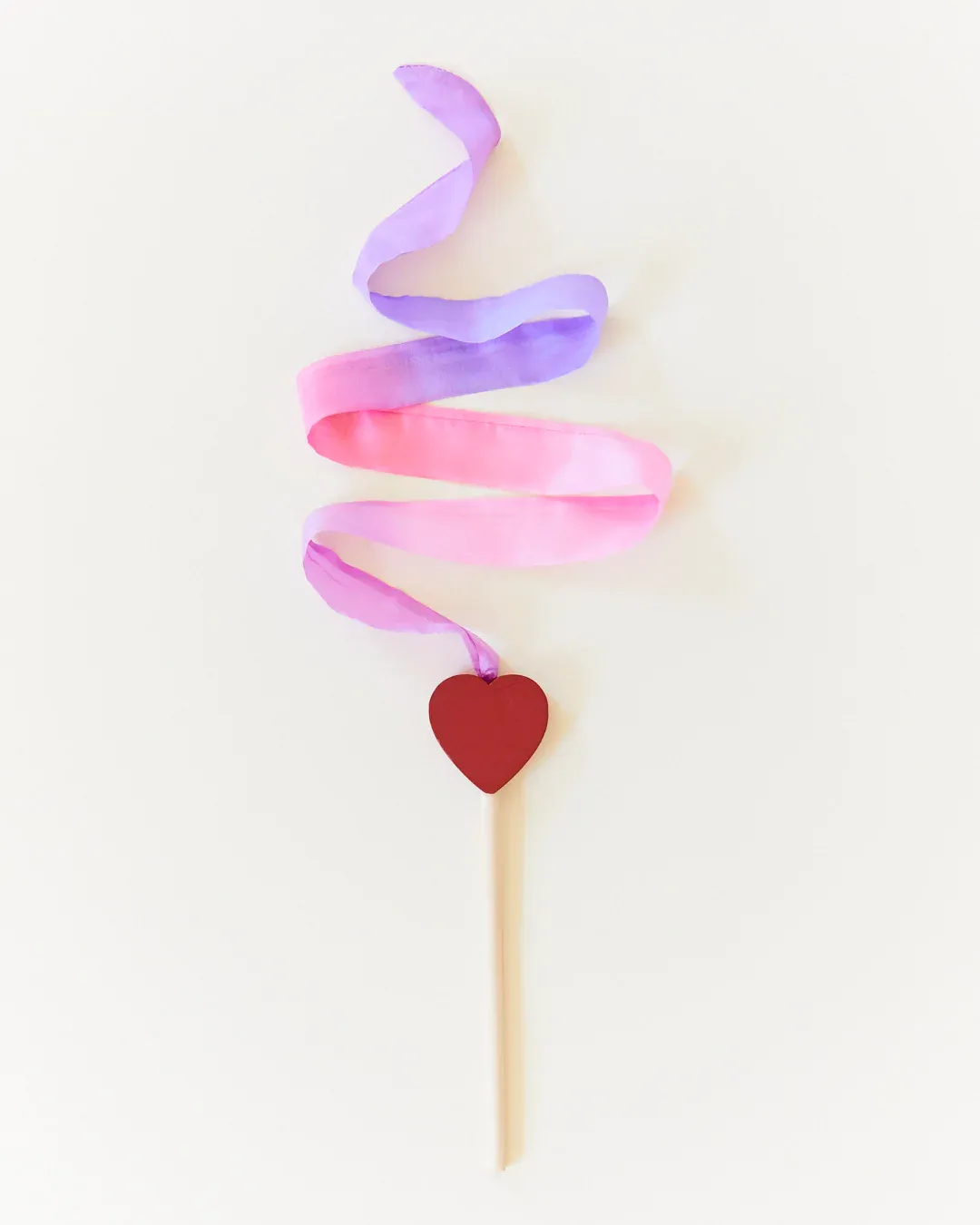 Mini Cinta de Baile de Seda Mini Streamer Heart Sarahs Silks