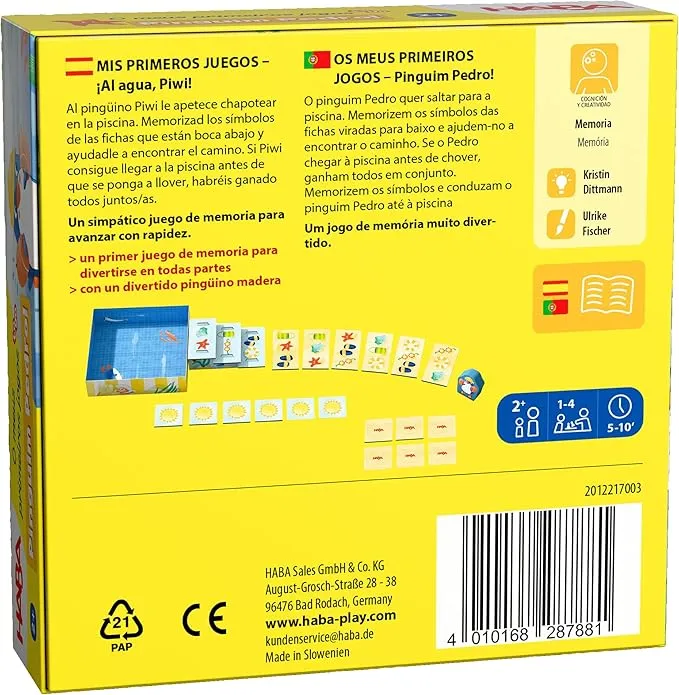 ¡Al Agua, Piwi! – Mis Primeros Juegos To Go Haba - Imagen 5