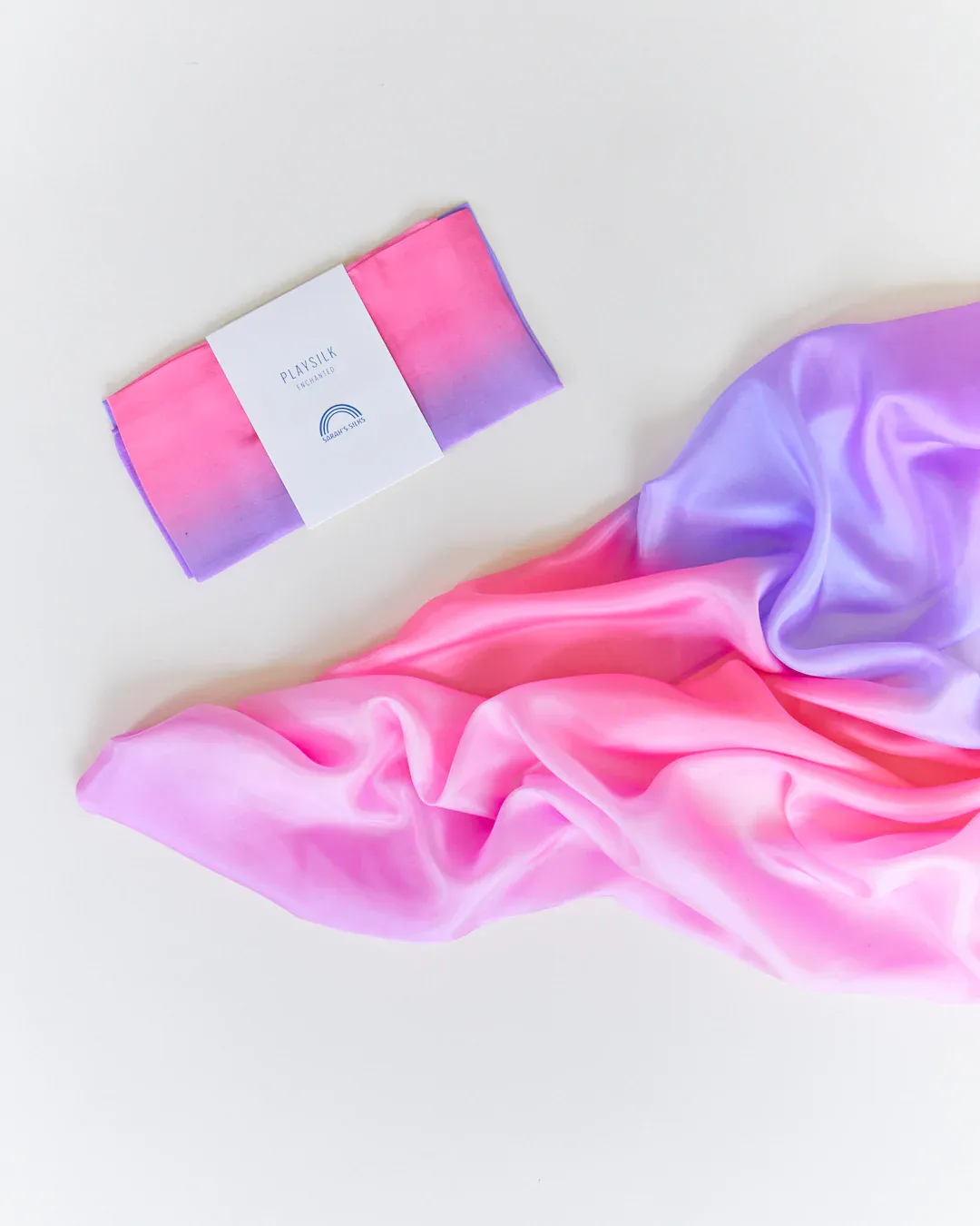 Pañuelo de Seda Rosa Enchanted Playsilk Blossom Sarahs Silks