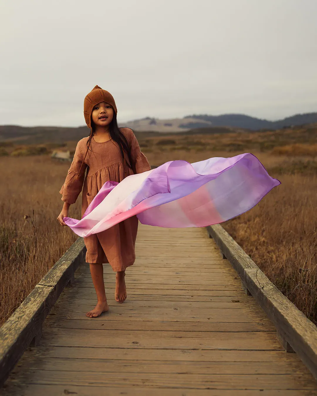 Pañuelo de Seda Rosa Enchanted Playsilk Blossom Sarahs Silks - Imagen 2