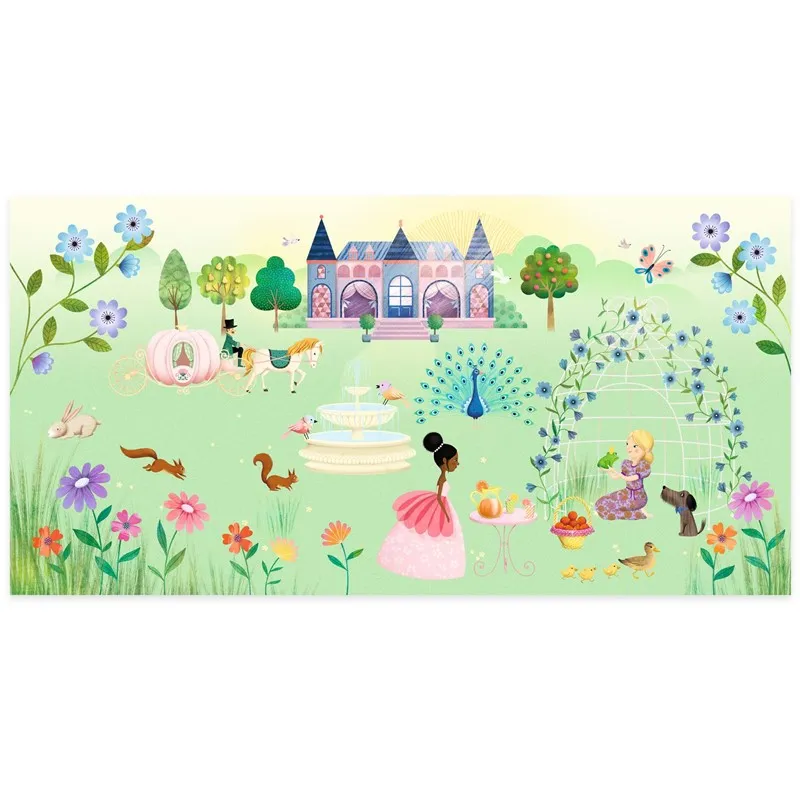 Pegatinas Reposicionables Cuentos la Vida en el Castillo Djeco - Imagen 3