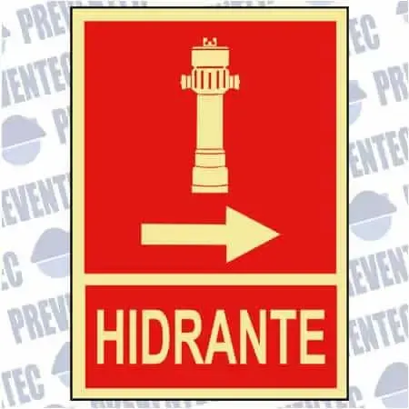 Señales de socorro : Hidrante ( Flecha derecha )