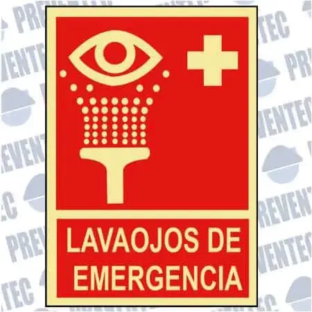 Señales de prevención : Lavaojos de emergencia