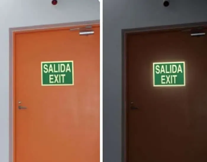 Señales de evacuación : Salida de emergencia escaleras derecha - Imagen 2