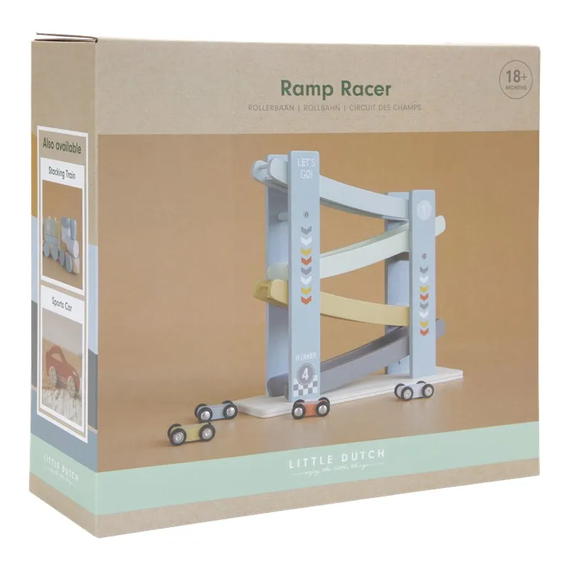 Rampa de Carreras Cars Azul Little Dutch - Imagen 3