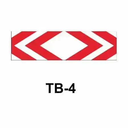 TB-4 Panel direccional doble estrecho – Señalización en obras