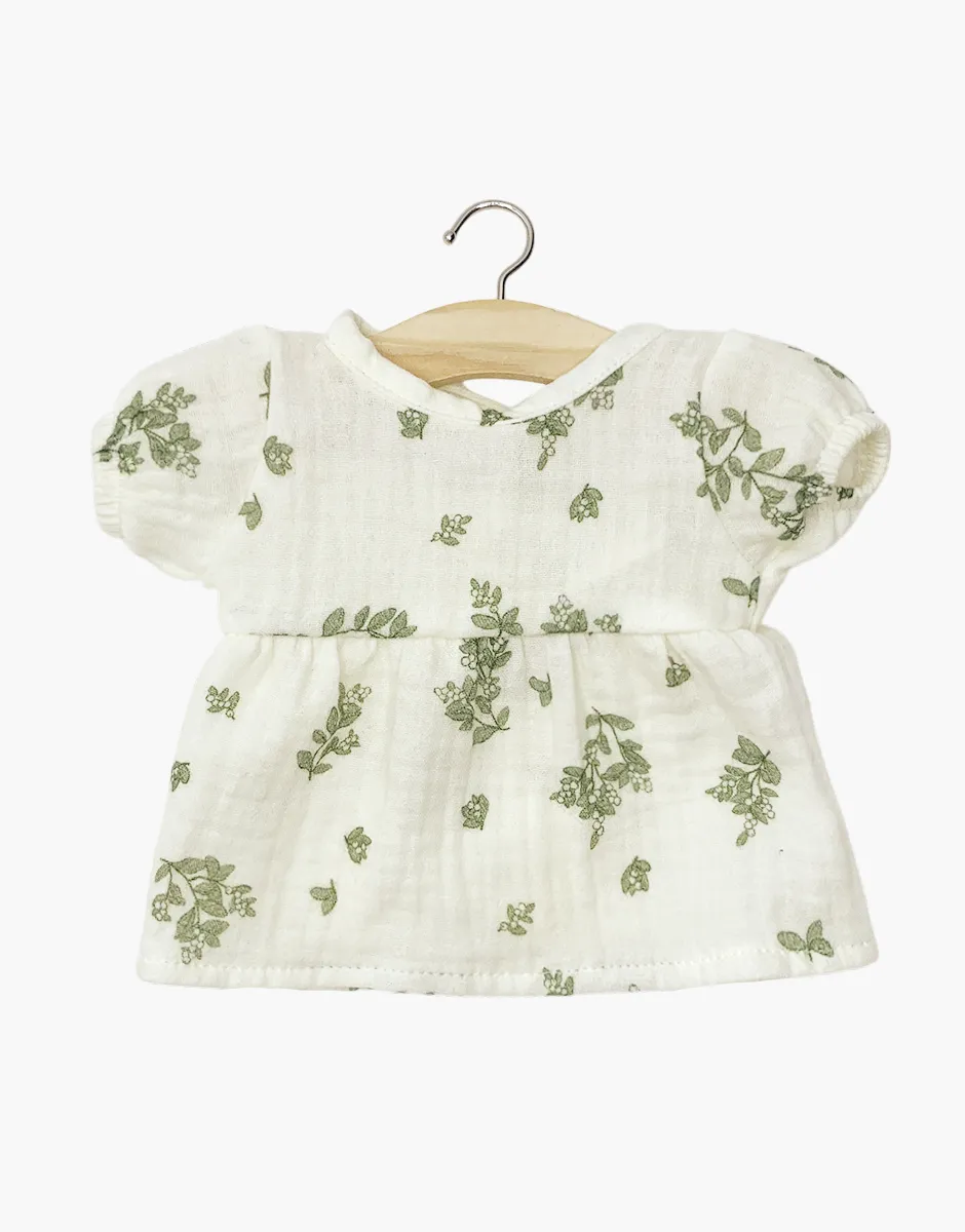 Minikane Vestido Faustine con mangas abullonadas en gasa de algodón Gui