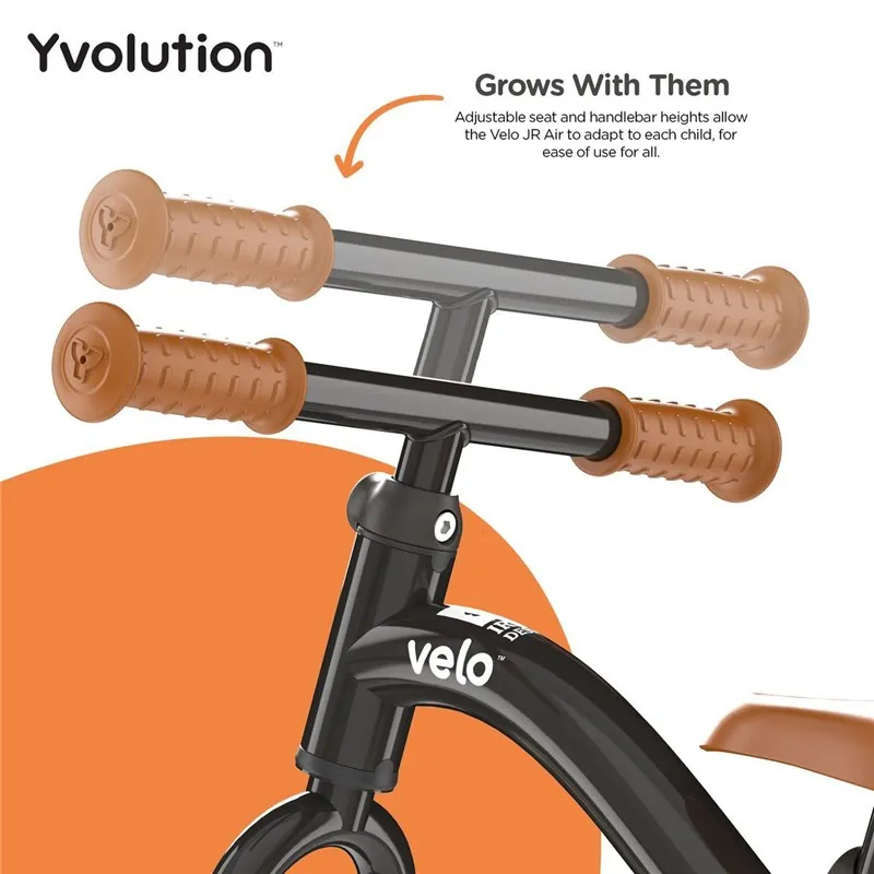 Yvelo Bicicleta de Equilibrio Negra Junior Air - Imagen 5