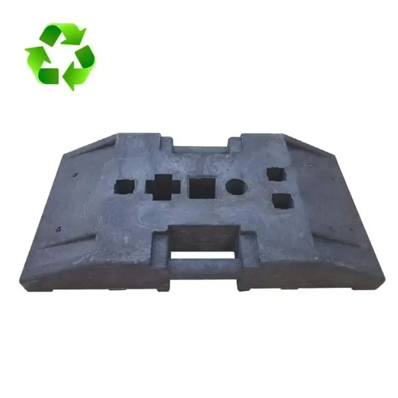 Base de caucho para postes tráfico y vallas