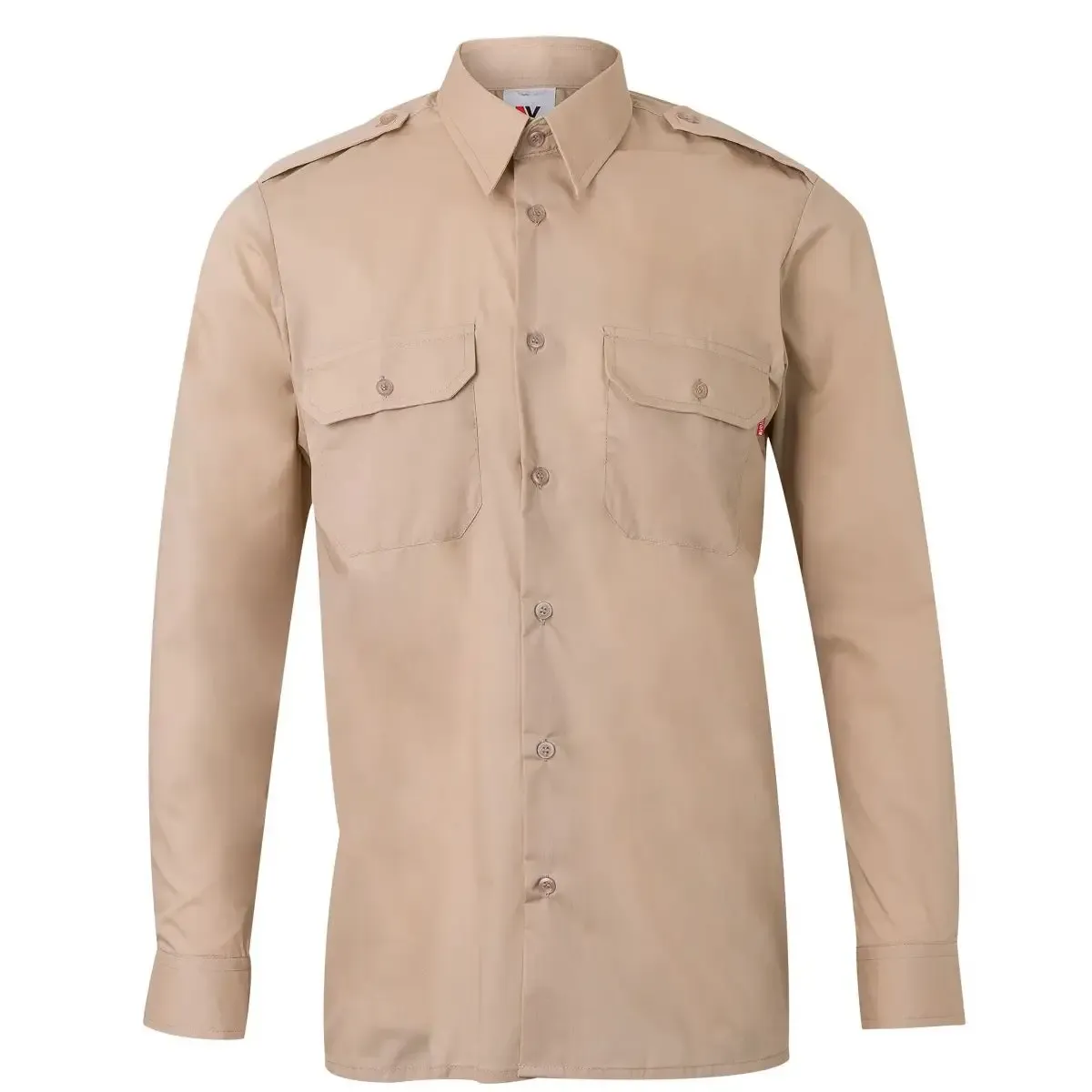 Camisa trabajo manga larga dos bolsillos Velilla 530 - Imagen 2