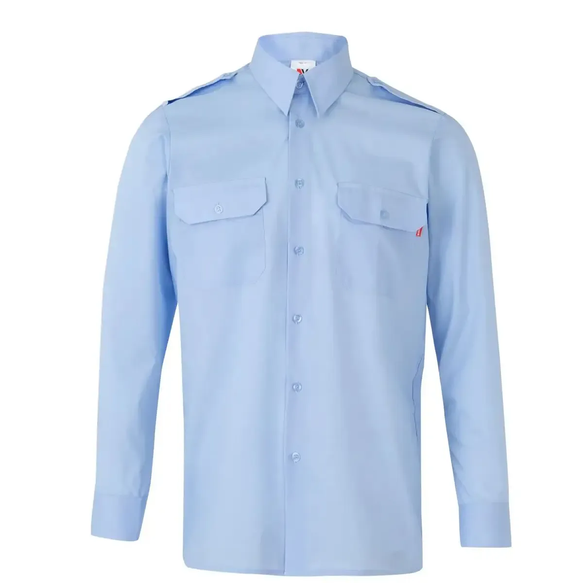 Camisa trabajo manga larga dos bolsillos Velilla 530 - Imagen 4