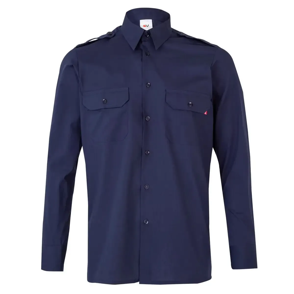 Camisa trabajo manga larga dos bolsillos Velilla 530 - Imagen 5