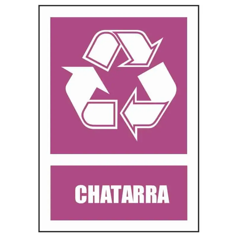 Señales de reciclaje : Chatarra