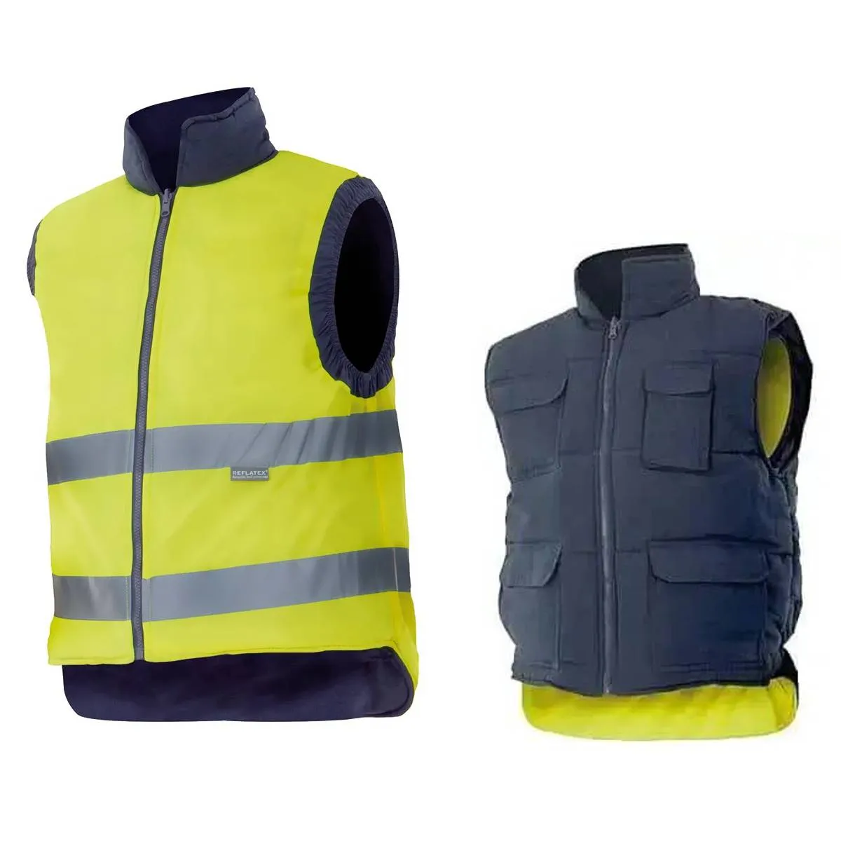 Chaleco de alta visibilidad reversible y acolchado Velilla 148