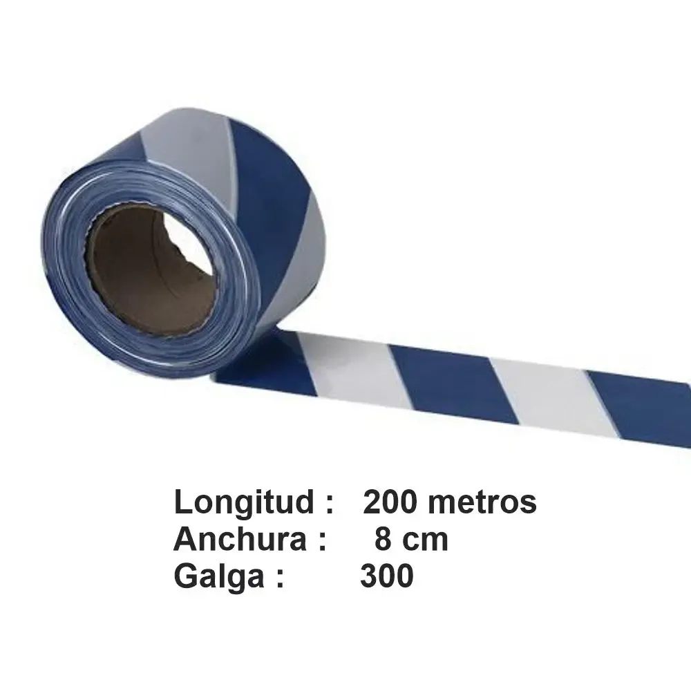 Cinta balizamiento blanca azul – Galga 300