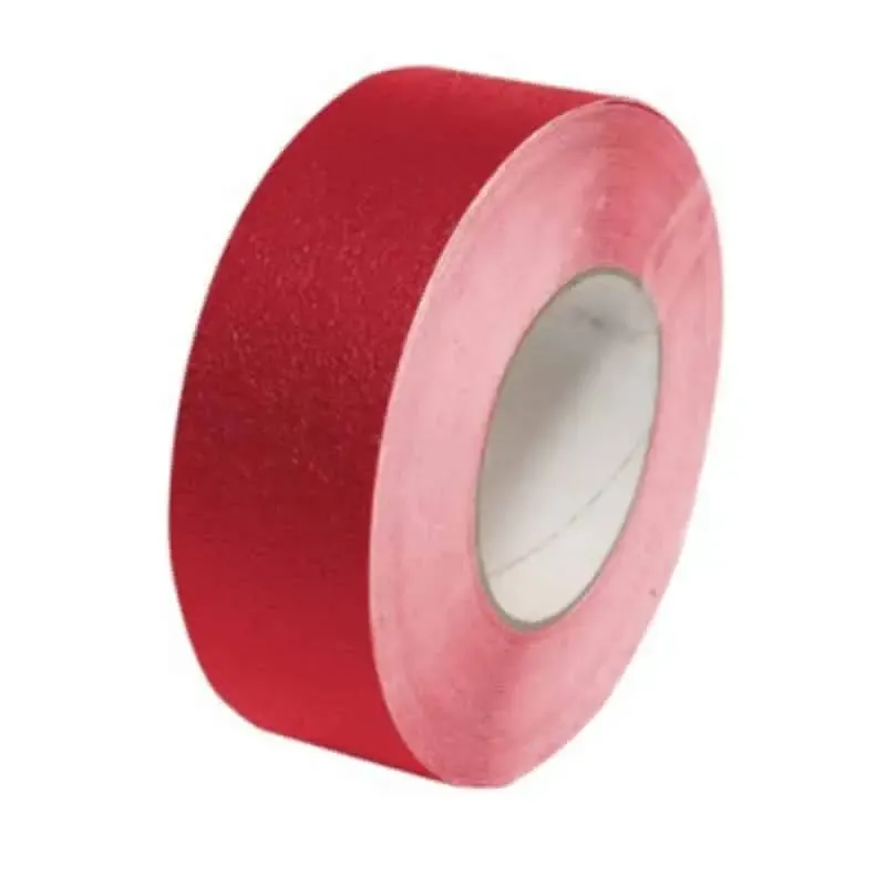 Cinta antideslizante adhesiva roja
