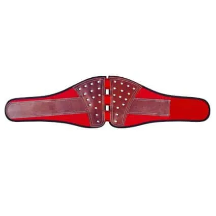 Cinturón antilumbago de cuero con velcro