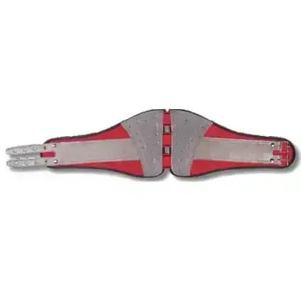 Cinturón antilumbago de cuero con hebilla