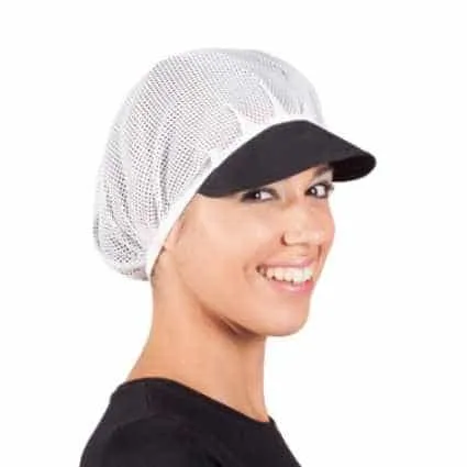 Cofias de trabajo de rejilla con visera color Garys - Imagen 8