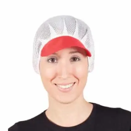 Cofias de trabajo de rejilla con visera color Garys - Imagen 6