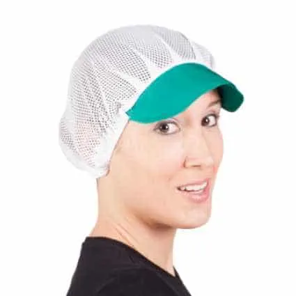 Cofias de trabajo de rejilla con visera color Garys - Imagen 3