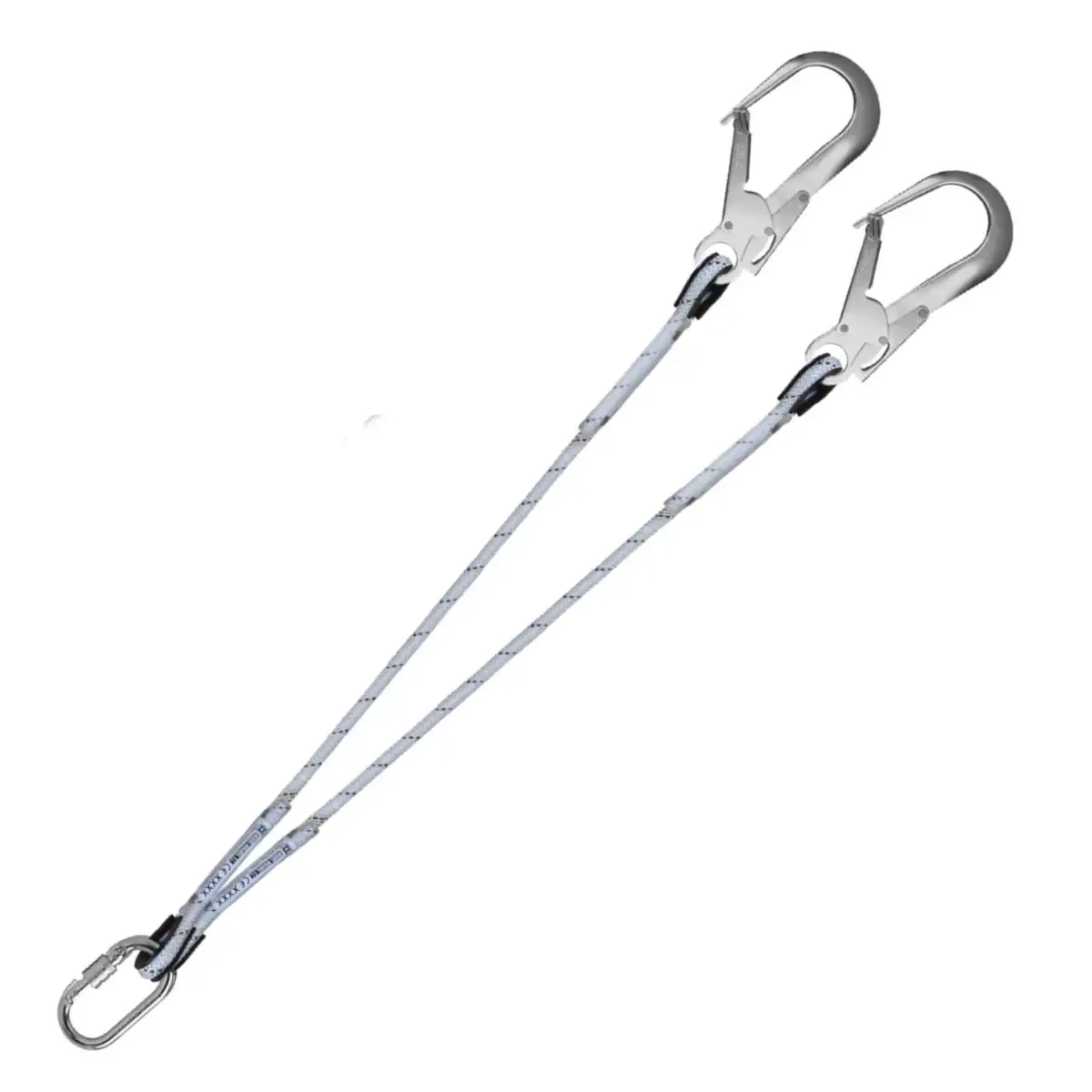 Cuerda de doble ramal con gancho aluminio 60 mm – E1310