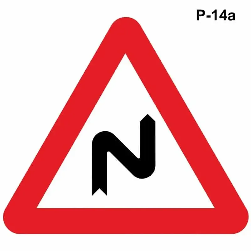 Curvas peligrosas hacia la derecha – ( P-14a )