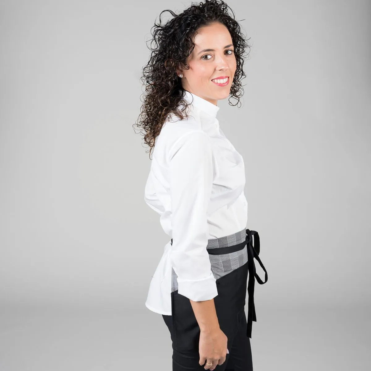 Delantal corto camarero combinado 1231 Liso - Imagen 2