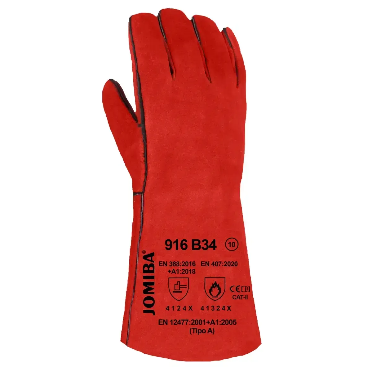 Guantes soldador en serraje Jomiba 916B - Imagen 3