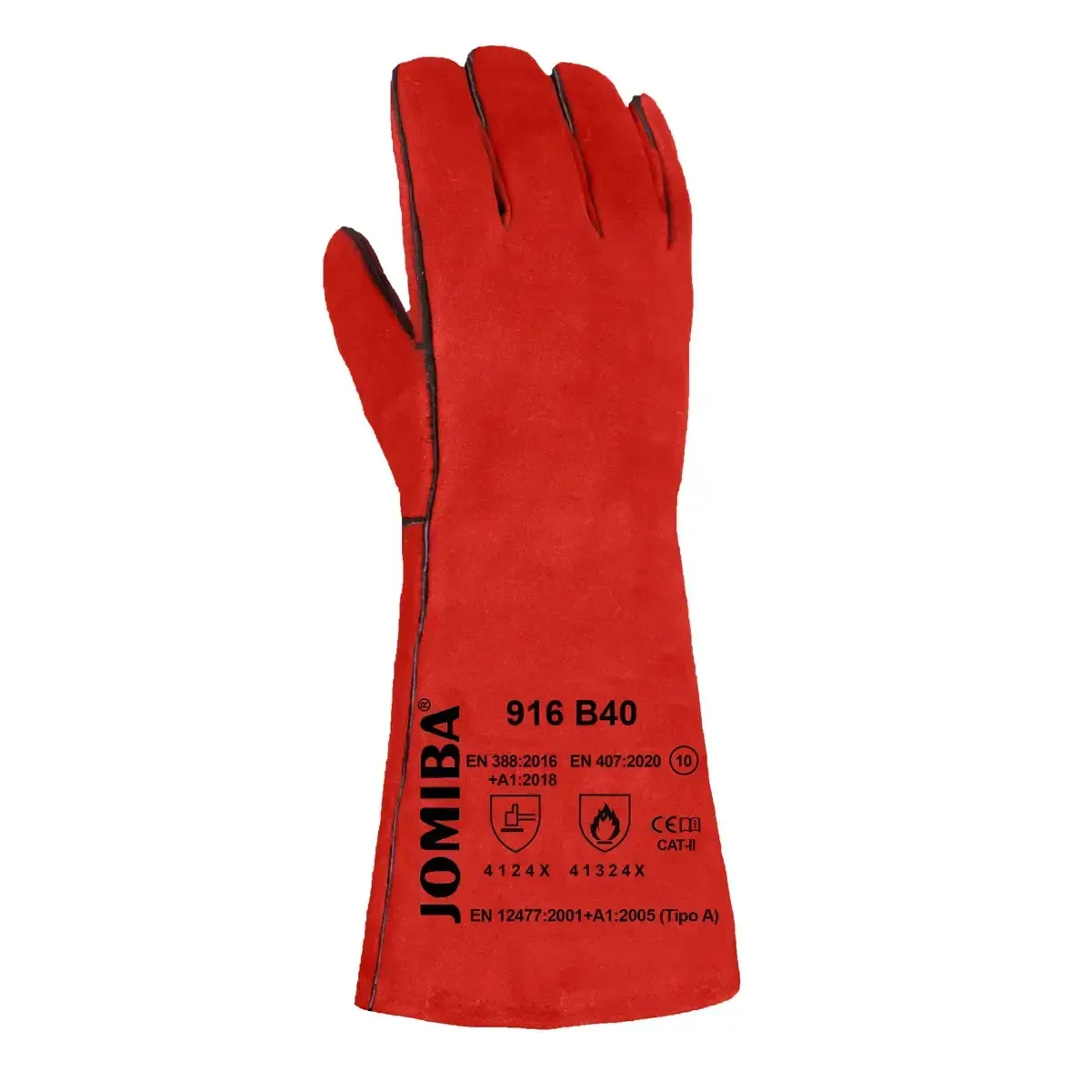 Guantes soldador en serraje Jomiba 916B - Imagen 4