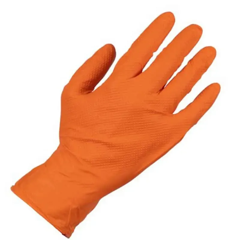 Guantes nitrilo extra gruesos sin polvo Glovetrotter Diamantado - Imagen 2