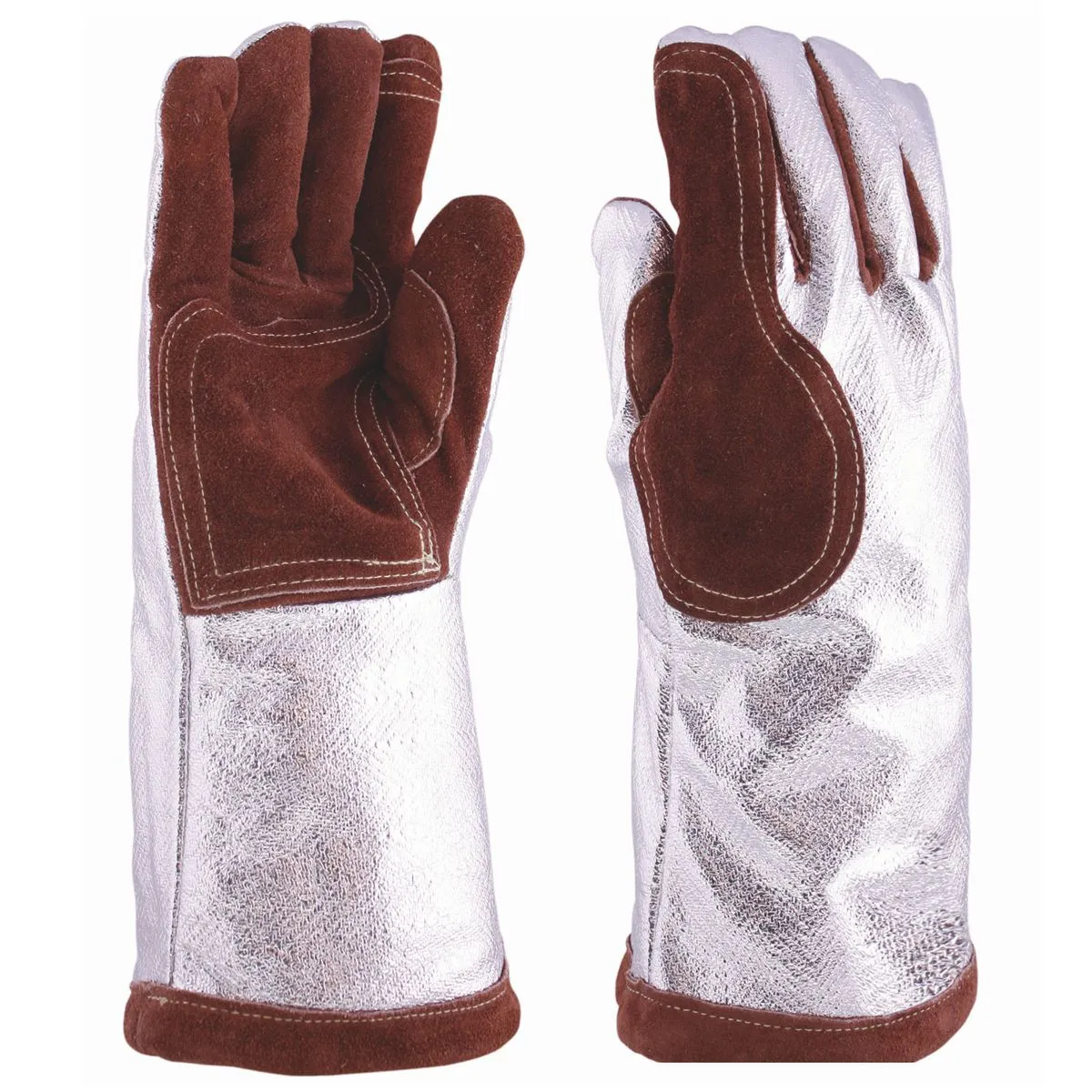 Guantes para temperatura alta aluminizado y serraje Alcrisol 3L
