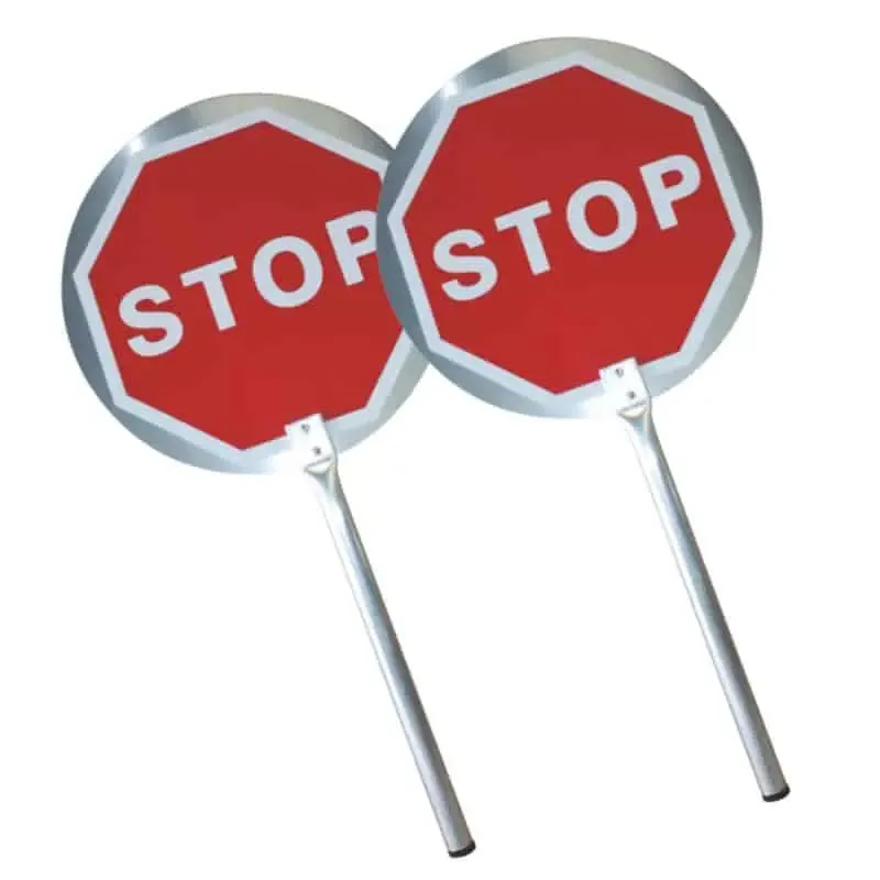 Paleta Stop-Stop de aluminio para guiar el tráfico
