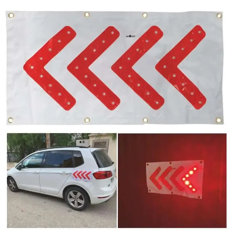 Paneles direccionales luminosos de lona – Señal TB-2