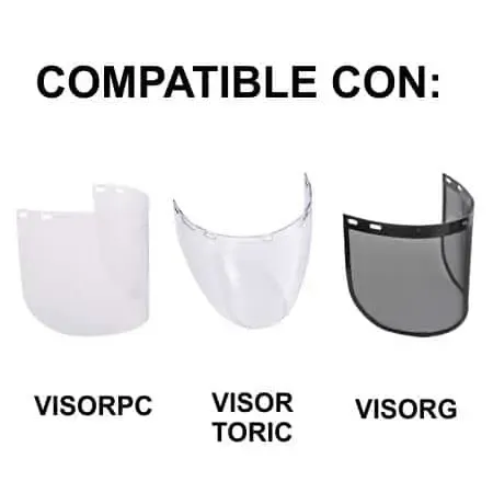 Porta-visera VISOR-H – Pantallas faciales abatibles - Imagen 2