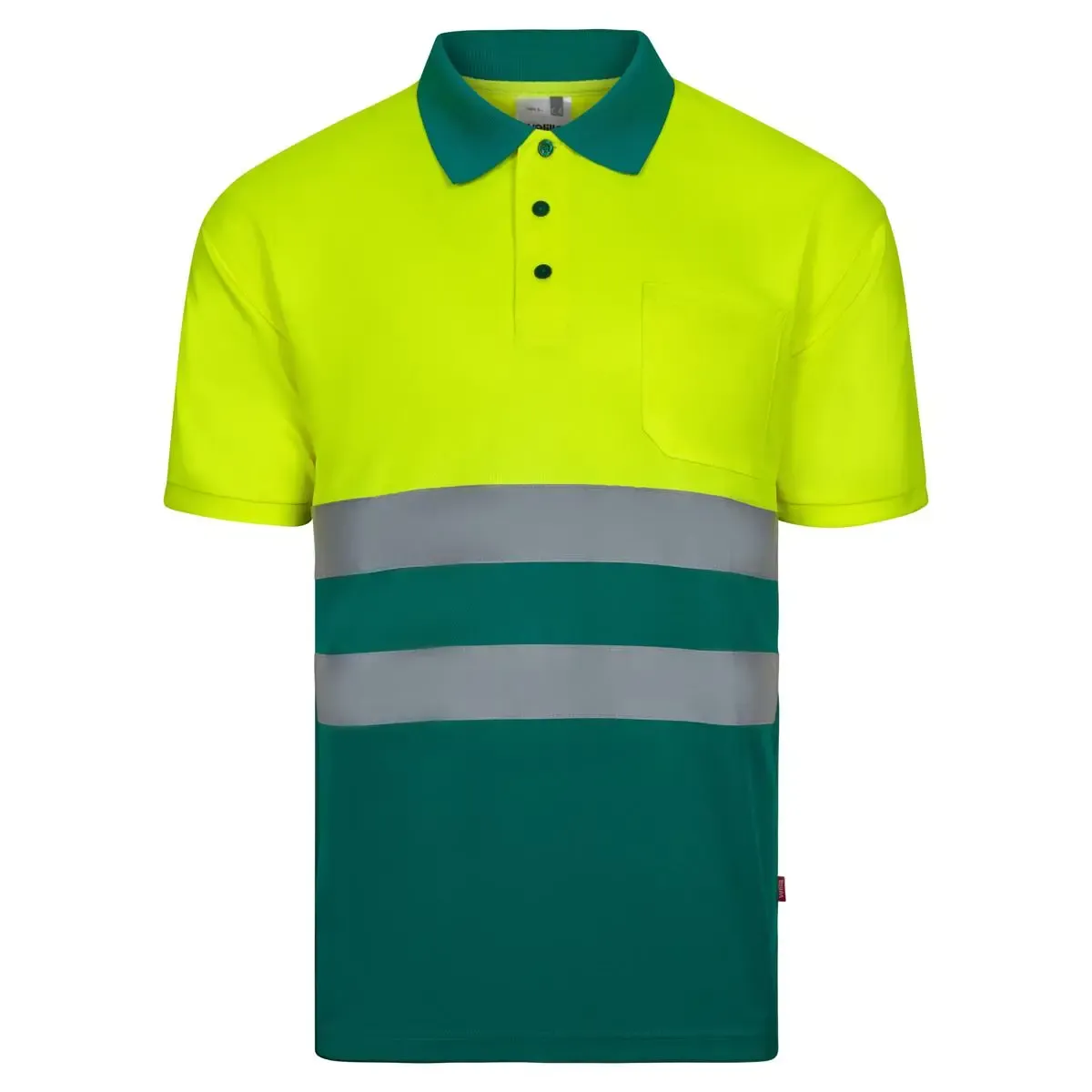 Polo bicolor Velilla 305504 alta visibilidad Manga corta - Imagen 6